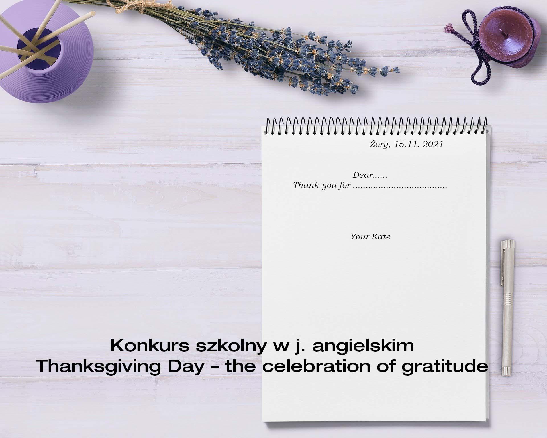 Konkurs szkolny w j. angielskim Thanksgiving Day – the celebration of gratitude