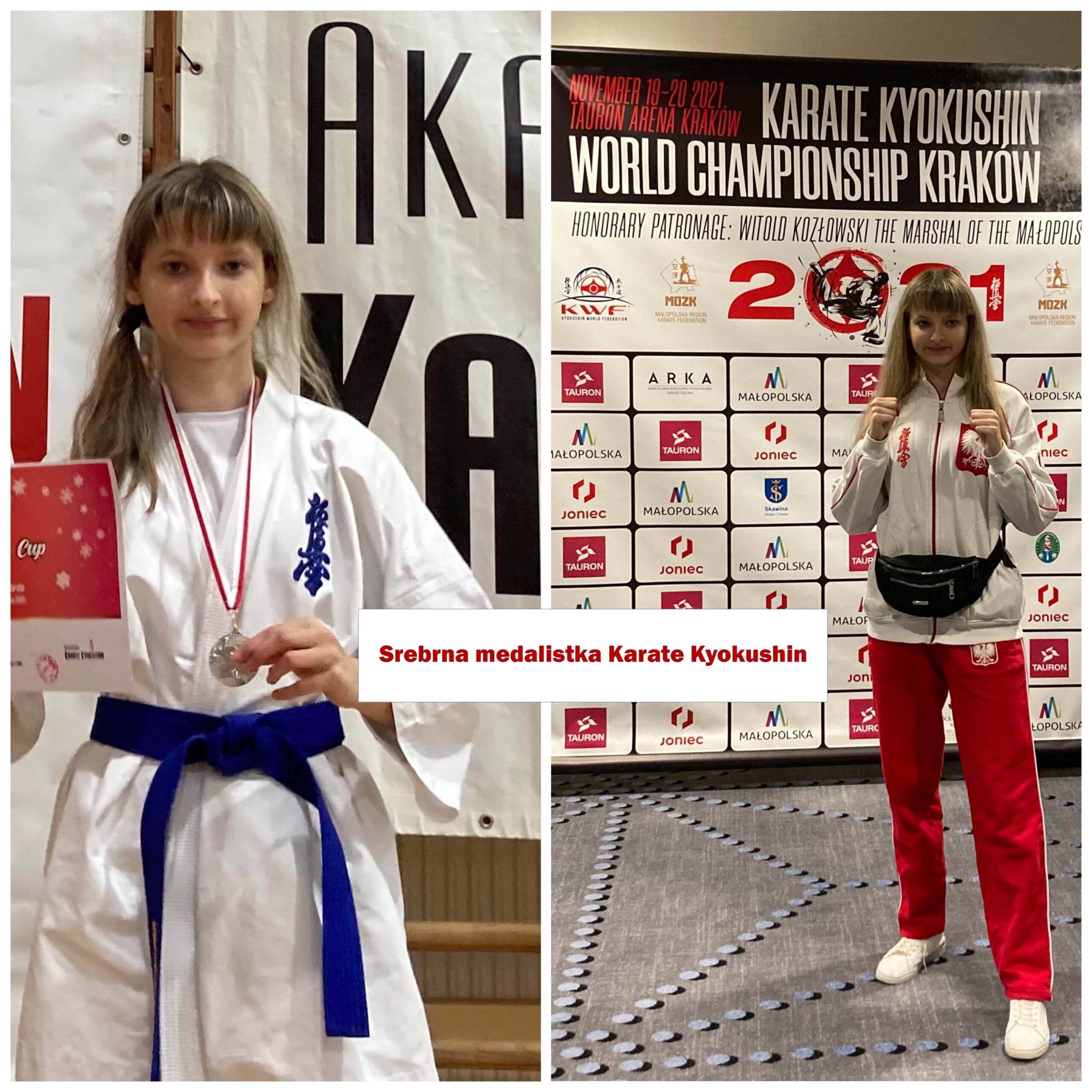 Srebrna medalistka Karate Kyokushin