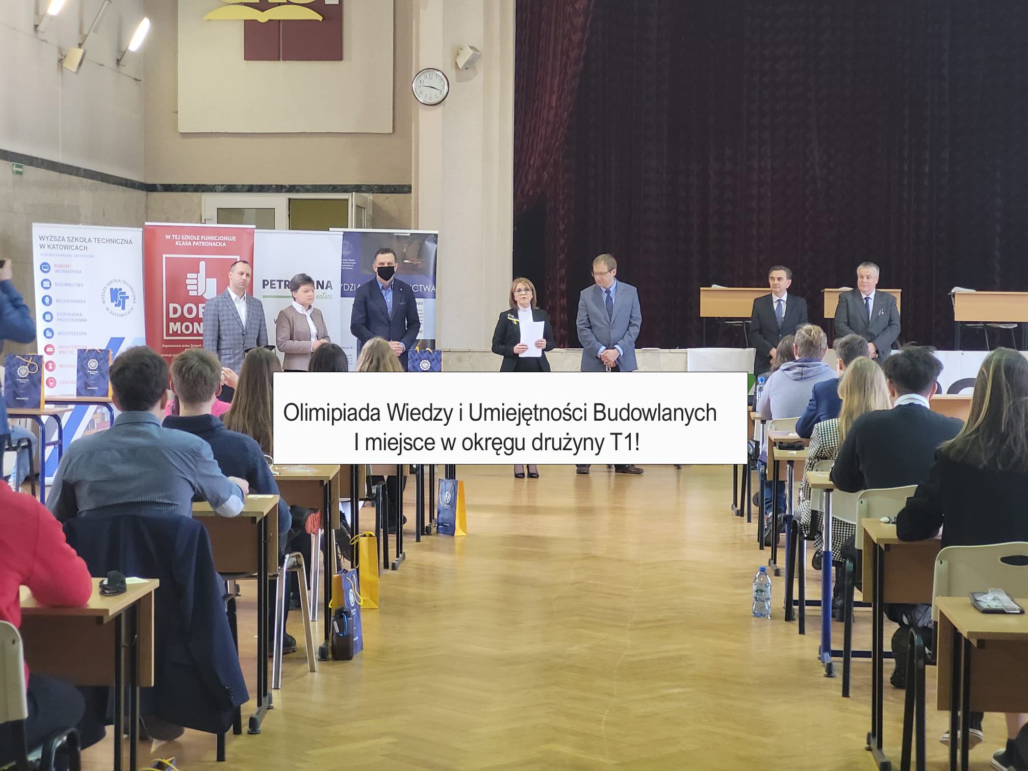 Olimpiada Wiedzy i Umiejętności Budowlanych I miejsce w okręgu drużyny z T1!