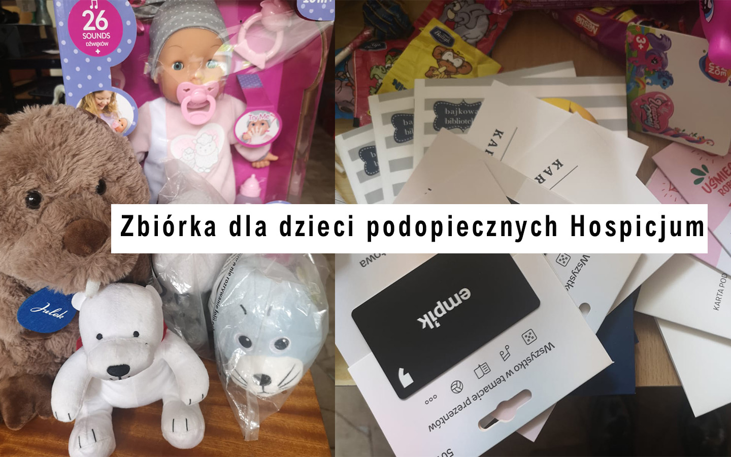 Zbiórka dla dzieci podopiecznych Hospicjum