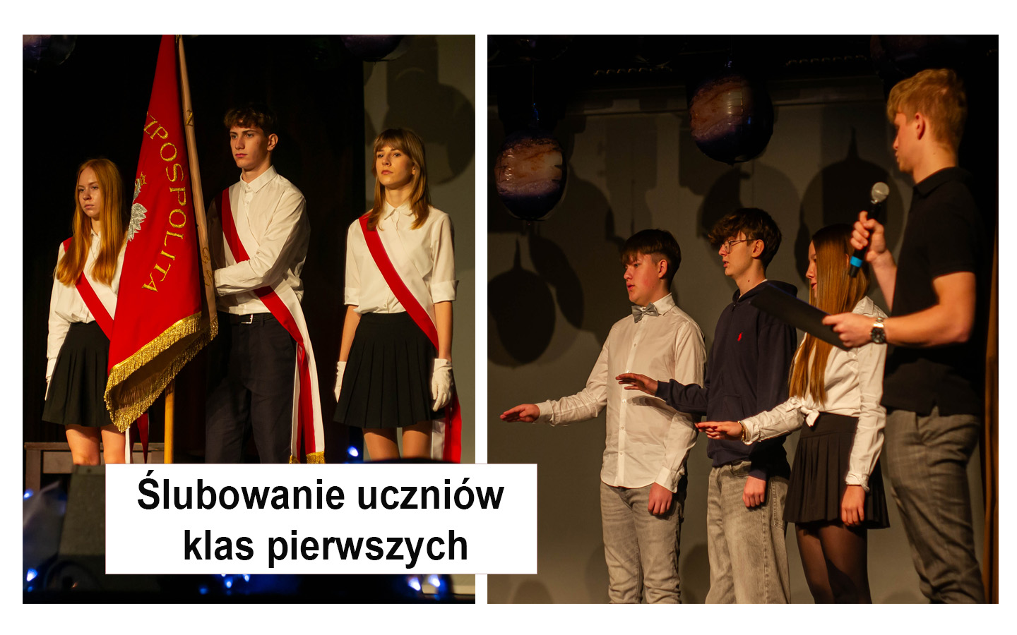 Ślubowanie uczniów klas pierwszych