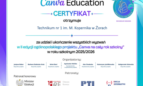 Canva przez cały rok szkolny 2025/2026